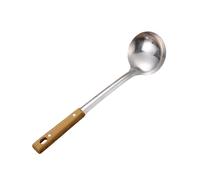 SiaBiced Louche En Acier Inoxydable, Ustensile de Cuisine, Spatule, Cuillère à Tamis, Outils de Cuisine avec Manche Résistant à La Chaleur et Fonction Anti-brû, Cuiller à Soupe
