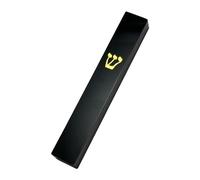 SiaBiced Mezuzah Plaque Étui Mezouza Décoration Acrylique Couverture Ornement Porte Religieux Adapté Aux Croyants Judaïsme Bureau, Noir