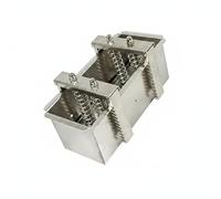 SiaBiced Moule à Viande en Acier Inoxydable Outil Cuisine Presse Alimentaire Multifonction Surface Antiadhésive Adapté pour Chefs Restauration Cuisine Quotidienne, 2.5KG, Fixed Bottom