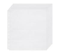 SiaBiced Pages Album pour Classeur, 11 Trous, plastique, pour classeur, 11 perforations, utilisation simple face, style to 3