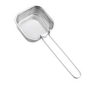 SiaBiced Passoire à Pâtes en Acier Inoxydable avec Maille Fine, Passoire à Spaghetti, Cuillère, Panier à Friture Profond avec Poignée, Passoire D'égouttage, CarrÉ