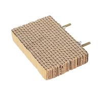 SiaBiced Perchoir en Carton pour Perroquets, Support en Liège pour l'exercice de Recherche de Nourriture, Facile à Nettoyer, Convient Aux Perruches et Calo, S