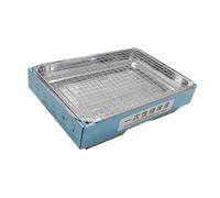 SiaBiced Petit Barbecue Jetable Multifonction en Acier Inoxydable, équipement de Cuisson Compact