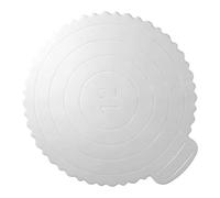 SiaBiced Plat à Gâteau avec Poignée, Cercle à Gâteau, Plateau de Service, Plateau à Parts de Gâteau, Facile à Nettoyer, Réutilisable, Stable, pour Les Fêtes et, 35.5 Cm X 32.5 Cm