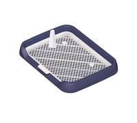 SiaBiced Plateau d'apprentissage pour Chat, Support de Tapis Réutilisable, Grille Ouverte avec Rebord Anti-éclaboussures, Adapté Aux Sols, Bleu