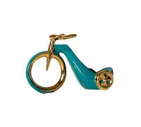 SiaBiced Porte-Bouteille de Vin Objet Céramique Figurine Vélo Tricycle Design Original pour Tenir Bouteilles Adapté pour Décoration de Maison Bureau Salle à Ma, Vert