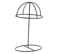 SiaBiced Porte-chapeaux Support Métal Rangement Chapeaux Présentoir Socle Organisation Couvre-chefs Robuste Adapté à Boutiques Chapellerie Domicile, Noir