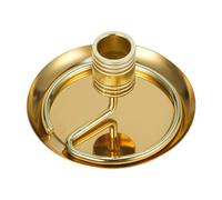 SiaBiced Porte-encens Support Plateau Bâton Base Inoxydable Rangement Bâton Disque Support Feu Adapté Chambre, Doré