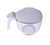 SiaBiced Pot à épices avec cuillère magnétique, Gris
