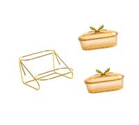 SiaBiced Présentoir à Fruits, Cupcakes et Assiettes, Support à Plusieurs Niveaux avec Plateau Amovible et Compartiment Léger, Idéal pour Un Buffet Ou Une Salle, grilles de style D 2