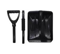 SiaBiced Raclette à Neige Multifonction Aluminium Poignée Ergonomique Détachable Grande Capacité Facile à Assembler Adaptée pour Voiture Terrasse Camping, Noir