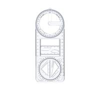 SiaBiced Règle Géométrique Multifonctionnelle Outil de Mesure Dessin Papeterie Mathématiques Modèle avec Points Rotatifs Adaptée pour Enseignants Élèves