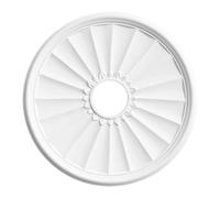 SiaBiced Rosace de Plafond Décorative En PU pour Lustre, avec Un Relief élégant et Une Grande Durabilité, Idéale pour L'éclairage Du Salon, Diamètre 40 Cm,