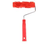 SiaBiced Rouleau à Peinture Relief Brosse Décorative Murale Outil Embossage Fleur Rouleau Motif Arbre Revêtement Caoutchouc Antiglisse Convient pour Décoration, O