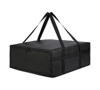 SiaBiced Sac d'isolation pour Pizza avec capacité de Stockage et poignée Solide, Noir