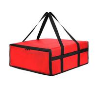 SiaBiced Sac d'isolation pour Pizza avec capacité de Stockage et poignée Solide, Rouge
