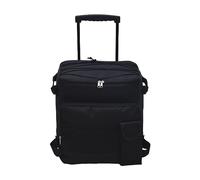 SiaBiced Sac Isotherme Portable à roulettes, en Carton Compact, Imperméable et Pliable, Résistant à l'usure et Facile à Transporter, Idéal pour La Randonné, Noir