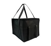 SiaBiced Sac Isotherme pour Aliments, Chauffe-plats, Conteneur de Stockage Des Aliments, Sac à Lunch, Sac Fourre-tout pour épicerie, Sacs de Livraison de Pizza, Noir