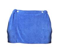 SiaBiced Serviette de Bain pour Homme Kilt de Douche Serviette de Sport Jupe de Bain Absorbante et Douce avec Poche Pratique pour Téléphone Adapté pour Le VES, Bleu