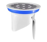 SiaBiced Siphon de Sol, Clapet Anti-Odeurs avec Joint Silicone, Bouchon et Grille Inox pour Évacuation, Soupape Étanche pour Fosses, Puits et Canalisations Extérieures, 110 mm