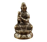 SiaBiced Statue D'Avalokiteshvara, Déesse de La Miséricorde, Tenant Un Enfant, Selon Shui Chinois