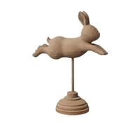 SiaBiced Statuette D'animal En Bois Décorative de Style, Idéale pour Une Table, Une Bibliothèque Ou Une Fête, Brun