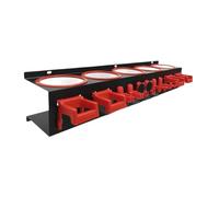 SiaBiced Support de Rangement pour Flacons Pulvérisateurs, étagère En Tôle Galvanisée, Idéale pour Le Garage Ou La Voiture, 2 Hameçons Simples