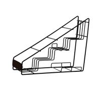 SiaBiced Support de Stockage de Sirop de Café, Support de Stockage de Condiments, Installation Facile, Présentoir de Vinaigrette, Organisateur de Bouteilles de, 4 Grilles