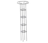 SiaBiced Support Métallique pour Plantes de Jardin, Treillis pour Tomates, Structure de Support pour Plantes Grimpantes, Support en Tuyaux de Fer pour Vases et, Noir, 160 Cm