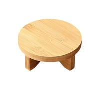 SiaBiced Support Pot de Fleurs Bois Porte Pot Plantes Bureau Support Décoratif Rond Accessoire Décoration Utilisation Pratique Adapté pour Bureau, Diamètre 11.4 Cm