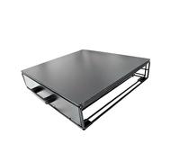 SiaBiced Tiroir de Rangement pour Dosettes de Café sur Plan de Travail, Tiroir de Rangement sous La Cafetière, Support de Comptoir Compact en Métal