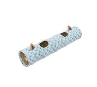 SiaBiced Tunnel pour Chat Pliable, Balle Interactive en Tissu Doux avec Effets Sonores, Idéal pour Les Chats, Chiots et Lapins D'intérieur, Heart