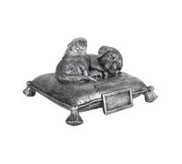 SiaBiced Urne Funéraire pour Animaux de Compagnie, Contenant à Cendres, Figurine Décorative de Chien, Boîte à Souvenirs en Résine, Idéale pour Honorer et Se So