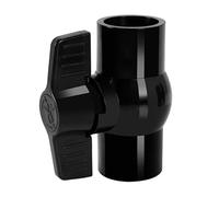 SiaBiced Vanne à Bille Soupape de Sectionnement Robinet de Contrôle Raccord pour Tuyau D'Eau Vanne En Plastique Matériau En PVC de Haute Résistance Assurant U, 32mm