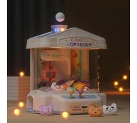 Siairo Candy Grabber Mini Machine pour Enfants, Machine à Pinces Sons et lumières, avec Musique, Anniversaires et Cadeaux de Noël pour Enfants, Filles et Garçons