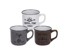 Siaki Collection Mugs en céramique Mugs en céramique pour café thé Set cadeau 160 ml 3 pièces