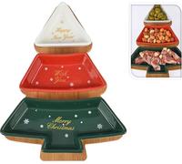 Siaki Collection Servierplatte - Weihnachtsbaum 27 cm