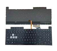 Siakoocty Clavier de remplacement pour ordinateur portable Asus ROG Strix G17 G731 G731G G731GT G731GU G712LU G712LV G712LW G712 0KNR0-6813US00 V185026JS1 0KN1 912KOKO 11