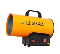 SIAL 15kW Chauffage Gaz de Chantier Soufflant, d'Appoint, Portable, Q15B | avec Protection Contre la Surchauffe, Radiateur,pour Garage & Intérieur, Atelier,sans détendeur