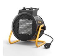 SIAL Chauffage d'appoint Soufflant Électrique 2000 W, PTC Céramique,P2 | Petit Radiateur Portable Mobile avec Thermostat, Économique et Efficace, Idéal pour Camping, Salle de bain, Intérieur