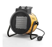 SIAL Chauffage d'appoint Soufflant Électrique 2000 W, PTC Céramique,P2 | Petit Radiateur Portable Mobile avec Thermostat, Économique et Efficace, Idéal pour Camping, Salle de bain, Intérieur