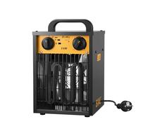 SIAL Chauffage Soufflant 2000 W - Industriel - Radiateur électrique - Pour Chantier, Atelier Ou Garage Avec Contrôle Thermostatique Entièrement Réglable et Deux Modes de Chauffage DA2