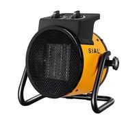 SIAL Chauffage Soufflant 3000 W - Radiateur électrique - Céramique - Chauffage Industriel - Chaleur Rapide 3 Secondes - Thermostat & Protection Surchauffe (Jaune)
