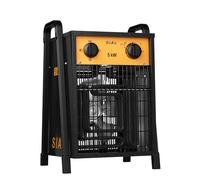 SIAL Chauffage Soufflant 5000 W - Industriel - Radiateur électrique - Pour Chantier, Atelier Ou Garage Avec Contrôle Thermostatique Entièrement Réglable et Deux Modes de Chauffage DA5
