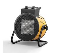 SIAL Chauffage Soufflant 5000W, 400V - Radiateur électrique - Céramique - Chauffage Industriel - Chaleur Rapide 3 Secondes - Thermostat & Protection Surchauffe (Jaune)