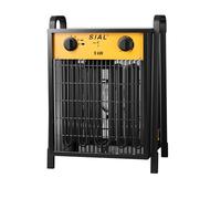 SIAL Chauffage Soufflant 9000 W - Industriel - Radiateur électrique - Pour Chantier, Atelier Ou Garage Avec Contrôle Thermostatique Entièrement Réglable et Deux Modes de Chauffage DA9