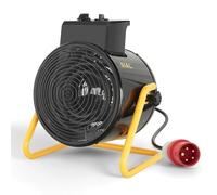 SIAL Chauffage Soufflant 9kW 400V de Chantier, Radiateur Électrique,D9 | IP24-Puissant d'Appoint avec Thermostat - Pour Atelier, Garage, Sécher le Sous-sol, Séchage Rapide