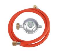 SIAL Détendeur de Gaz 700 mbar France, Tuyau de Gaz 1,50m, Convient aux Bouteilles de Propane/Butane aux Normes Françaises（Convient pour Q10B/15B/15/15E）