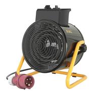 SIAL Industriel Radiateur électrique - 5000W, 400V Chauffage Soufflant - Pour Chantier,Atelier Ou Garage (Noir) D5