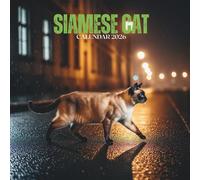 Siamese Cat Calendar 2026: Annual Organizer with U.S. Holidays • Breed Views & Note Space • Square 8.5x8.5